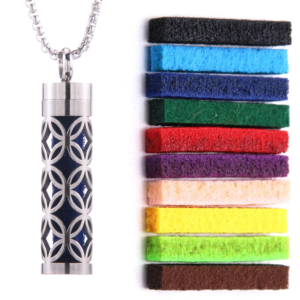 Perfume Necklace with Essential Oil Diffuser