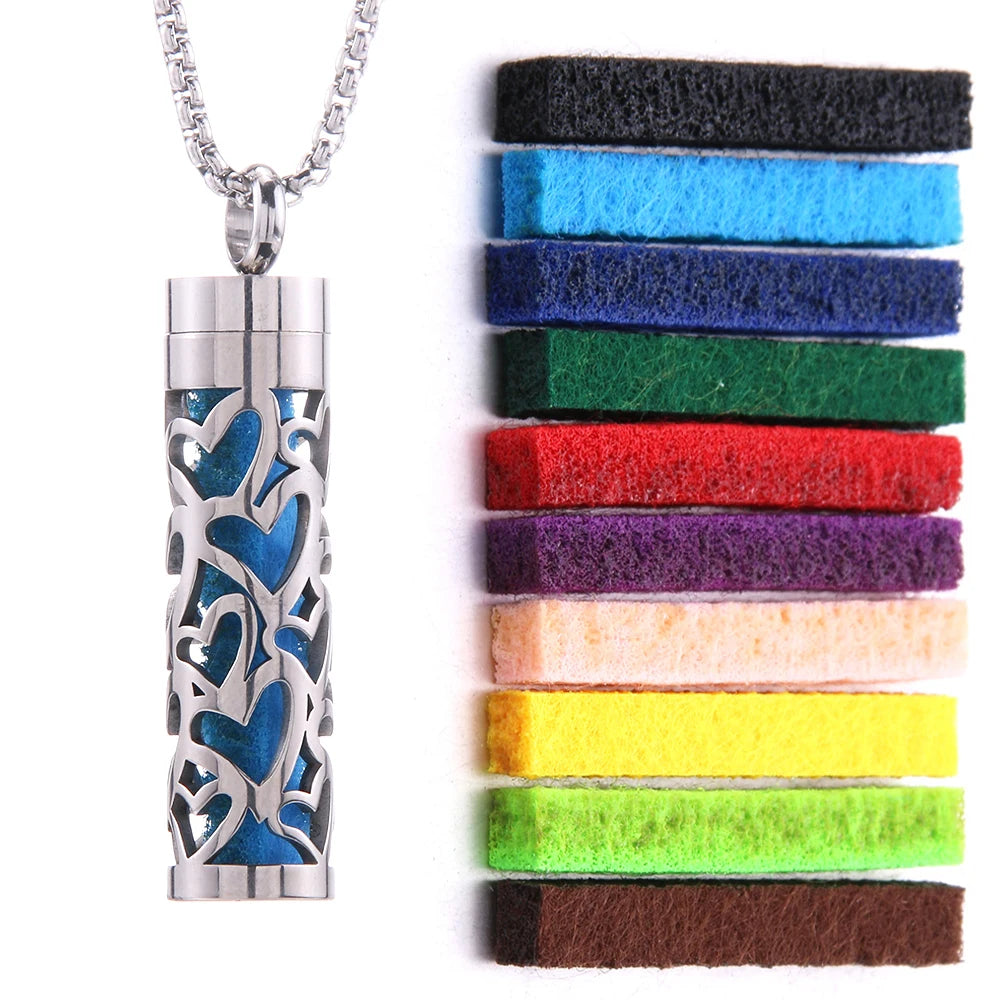 Perfume Necklace with Essential Oil Diffuser